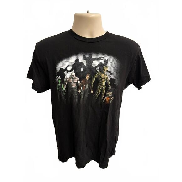 Marvel Other - MARVEL GUARDIANS OF THE GALAXY MENS‎ SIZE SMALL T SHIRT BLACK POLICE LINE UP
